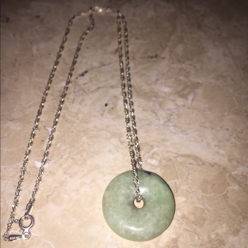 Genuine Jade Pendant with Chain